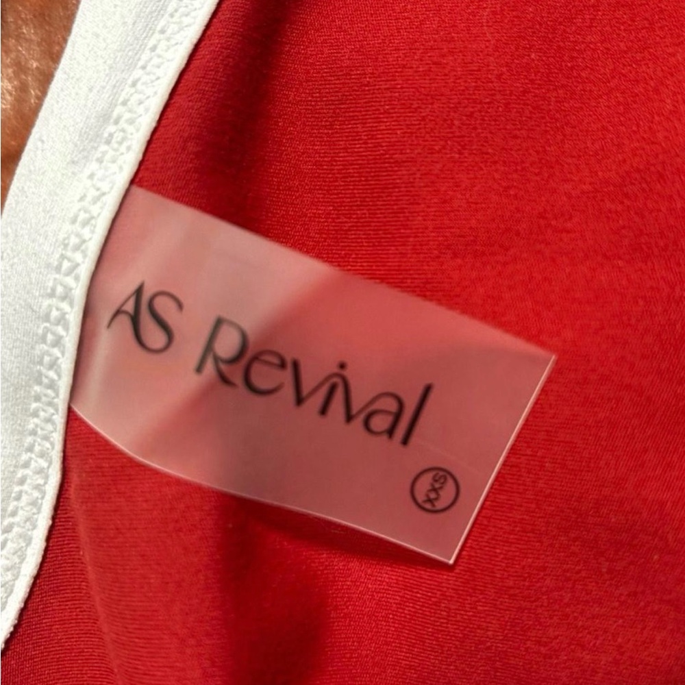 AS Revival Red Tennis Dress with White Trim